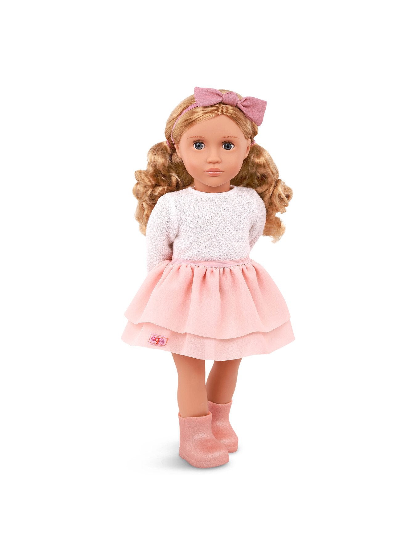 Doll with Pink Frilly Skirt Outfit Effie