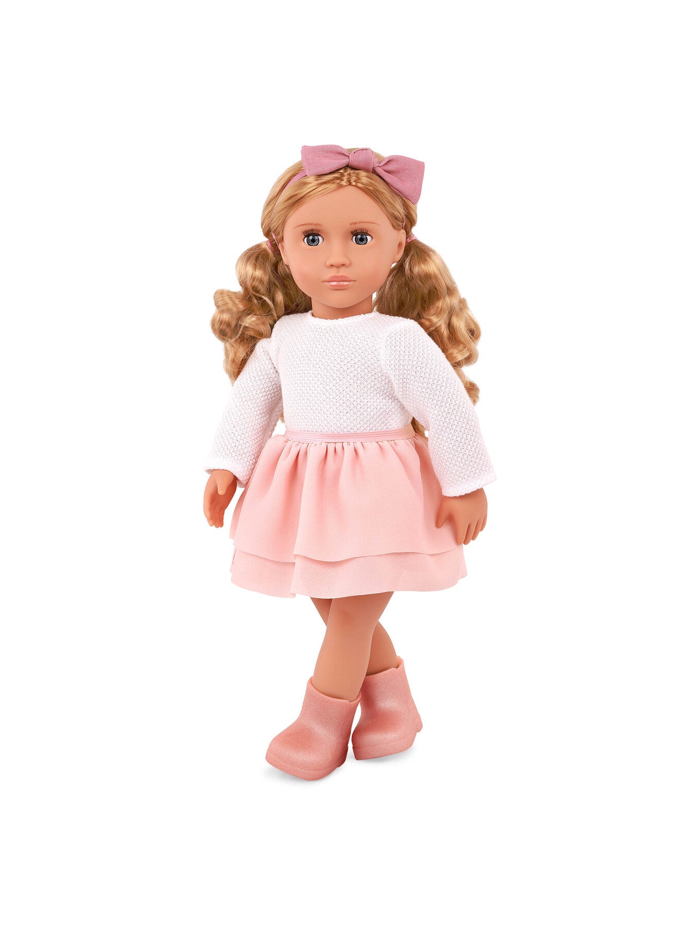 Doll with Pink Frilly Skirt Outfit Effie