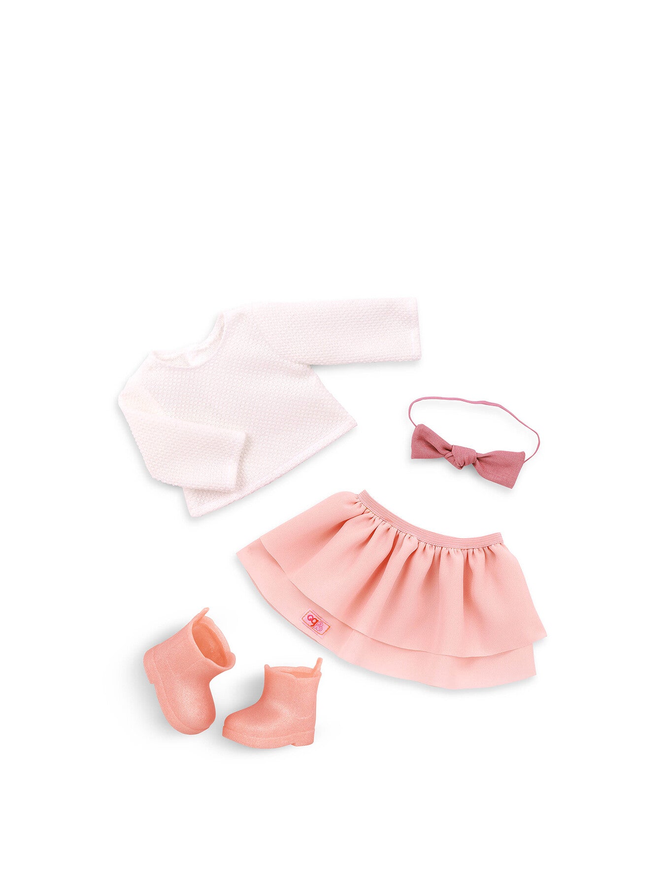 Doll with Pink Frilly Skirt Outfit Effie