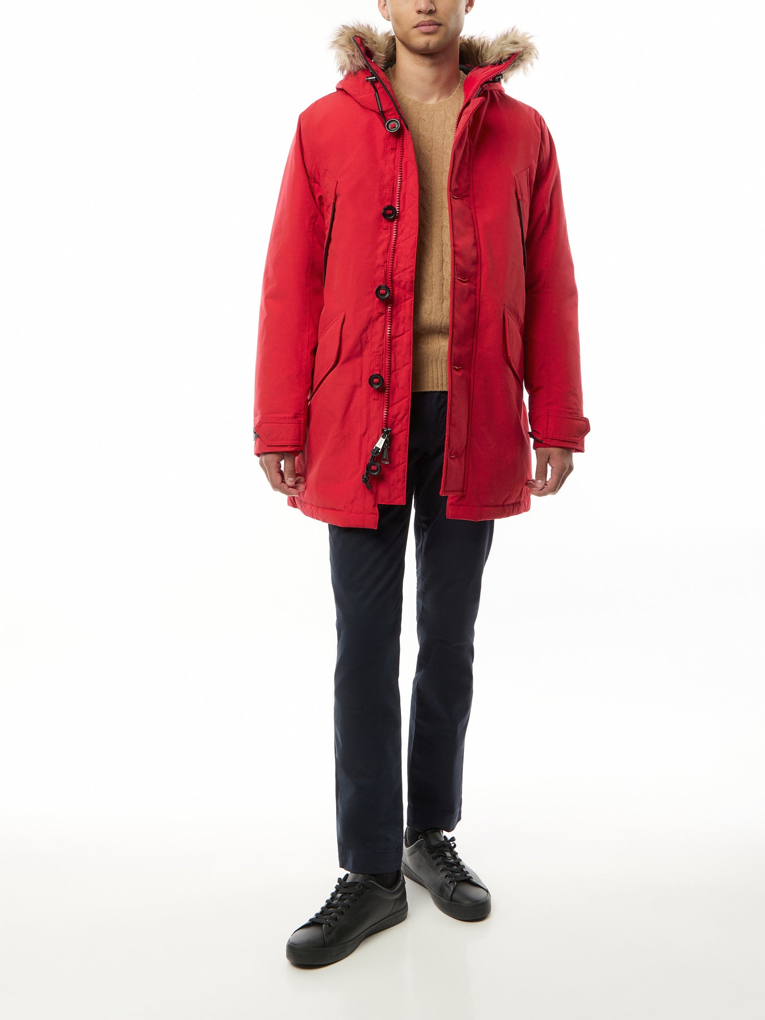 Annex Insulated Faux Fur Hood Parka Rl 2000 Red