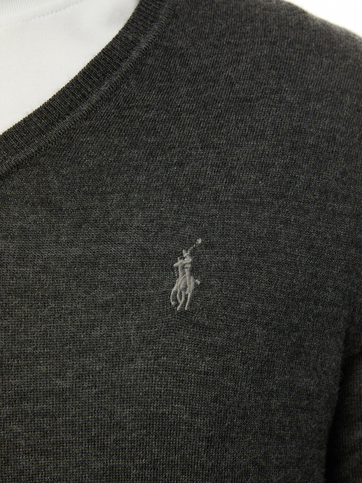 Slim Fit Washable Wool V Neck Sweater