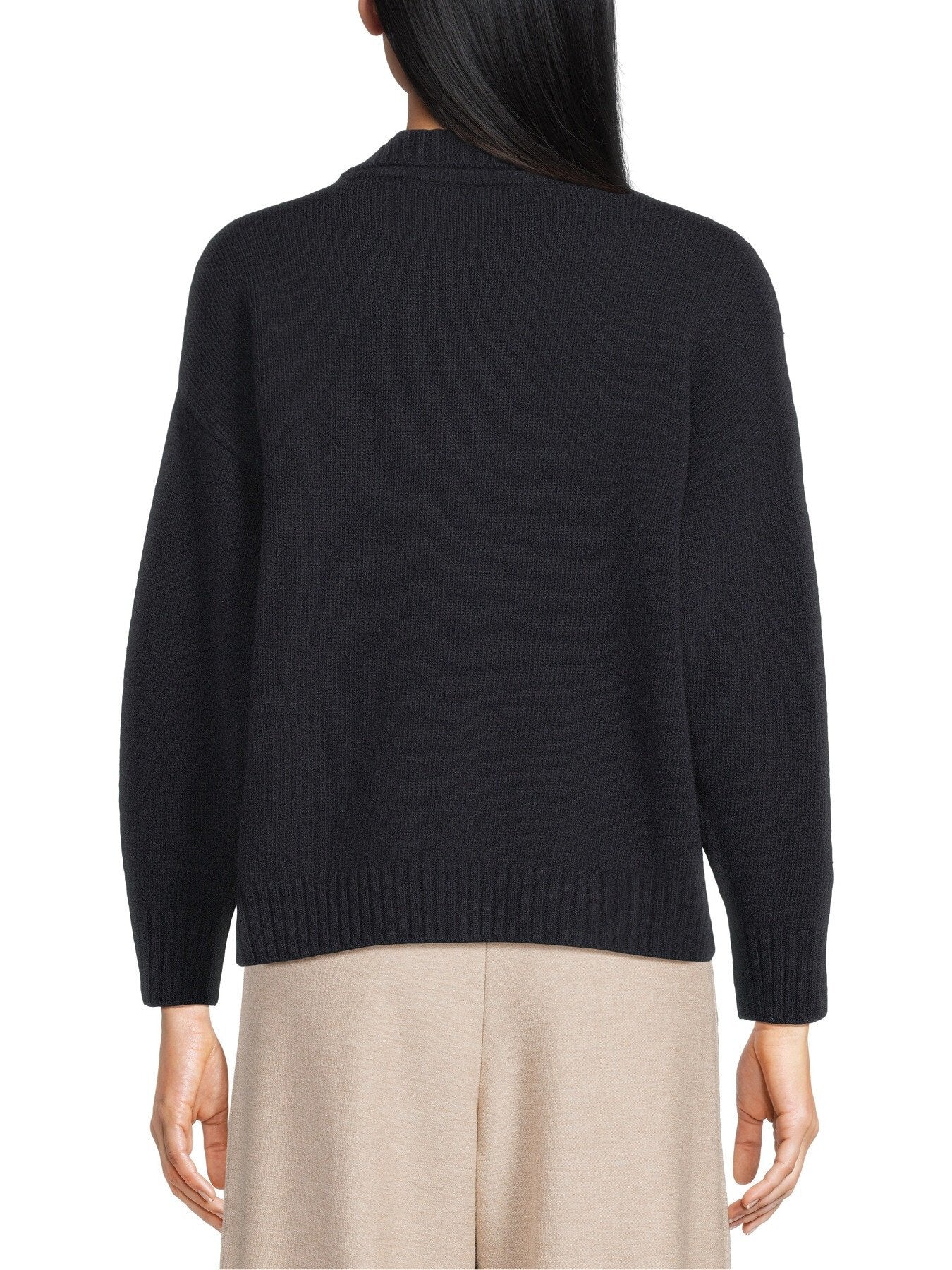 Agre V Neck Collared Wool Jumper