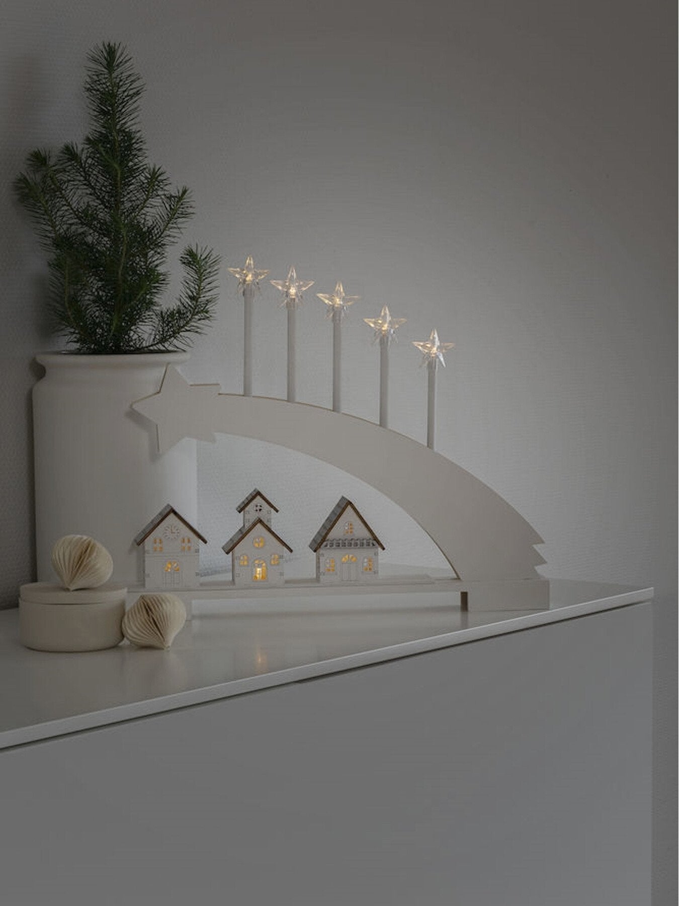 Silhouette Shooting Star Warm White LED