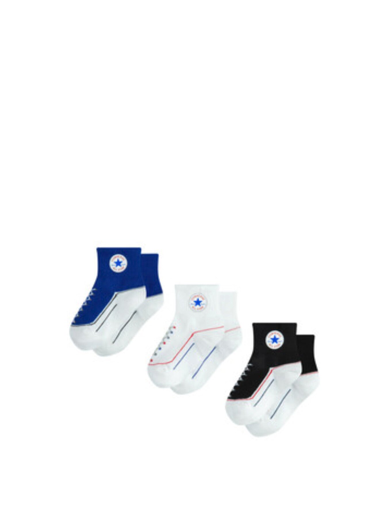 Infant Striated Socks 3 Pack Blue