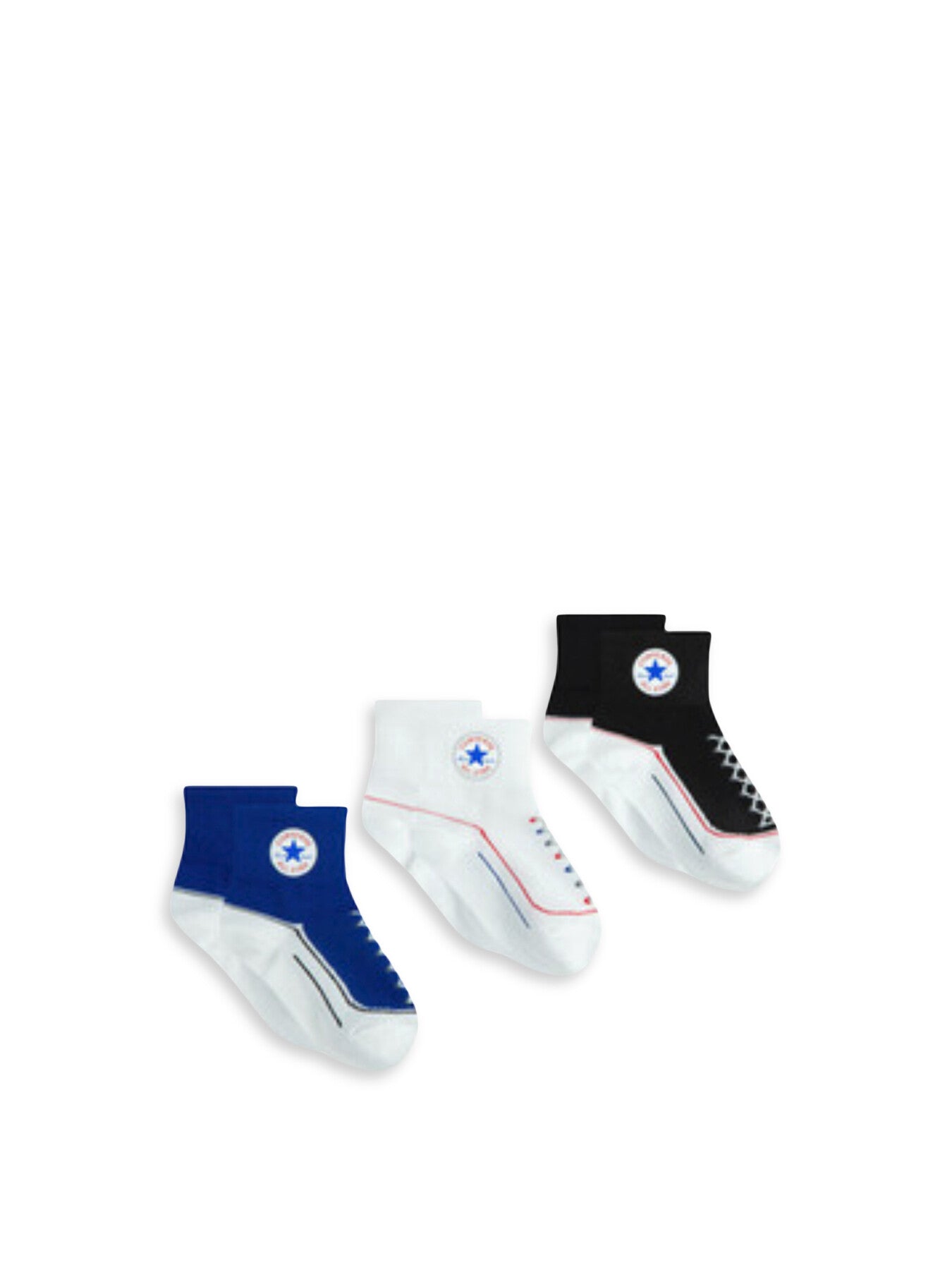 Infant Striated Socks 3 Pack Blue