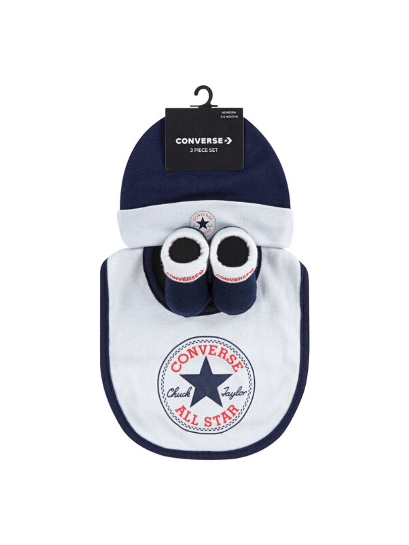 Infant Hat, Bib and Boot Set Navy