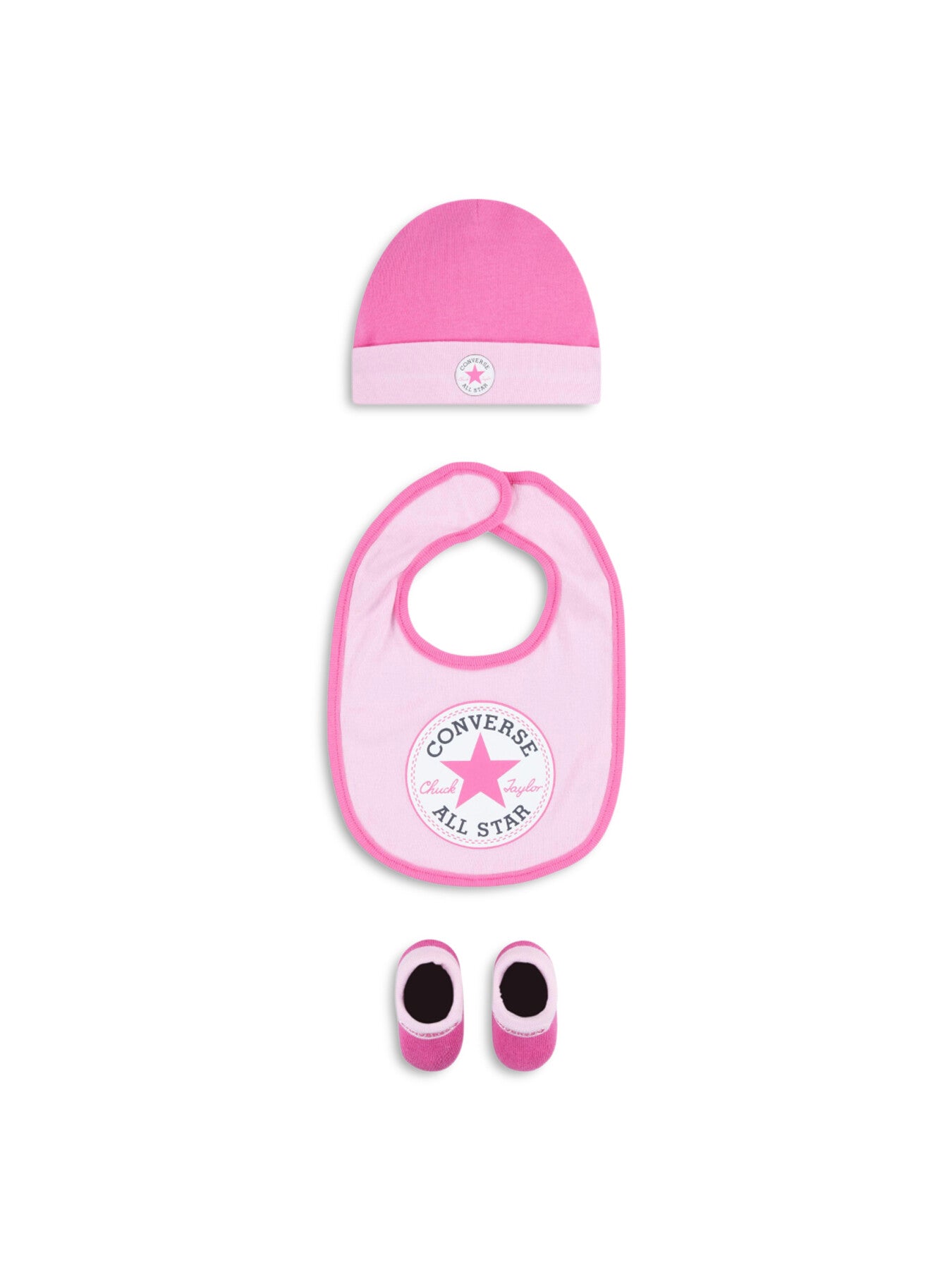Infant Hat, Bib and Boot Set Pink