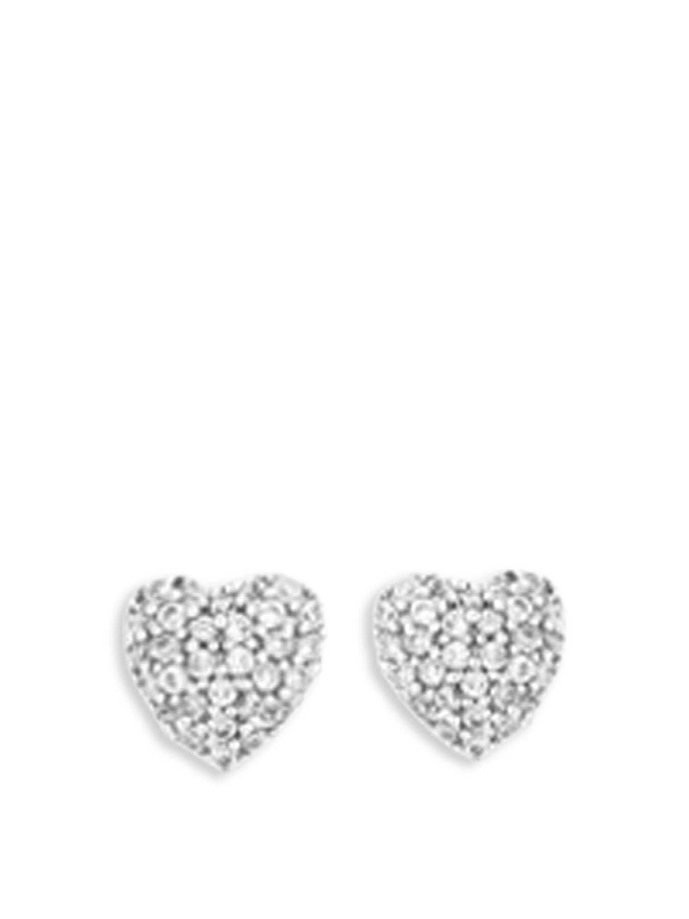 Pave Heart Earrings