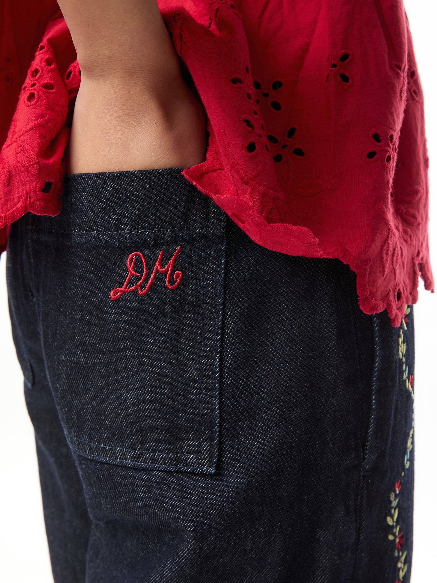 Rafe Embroidered Jeans