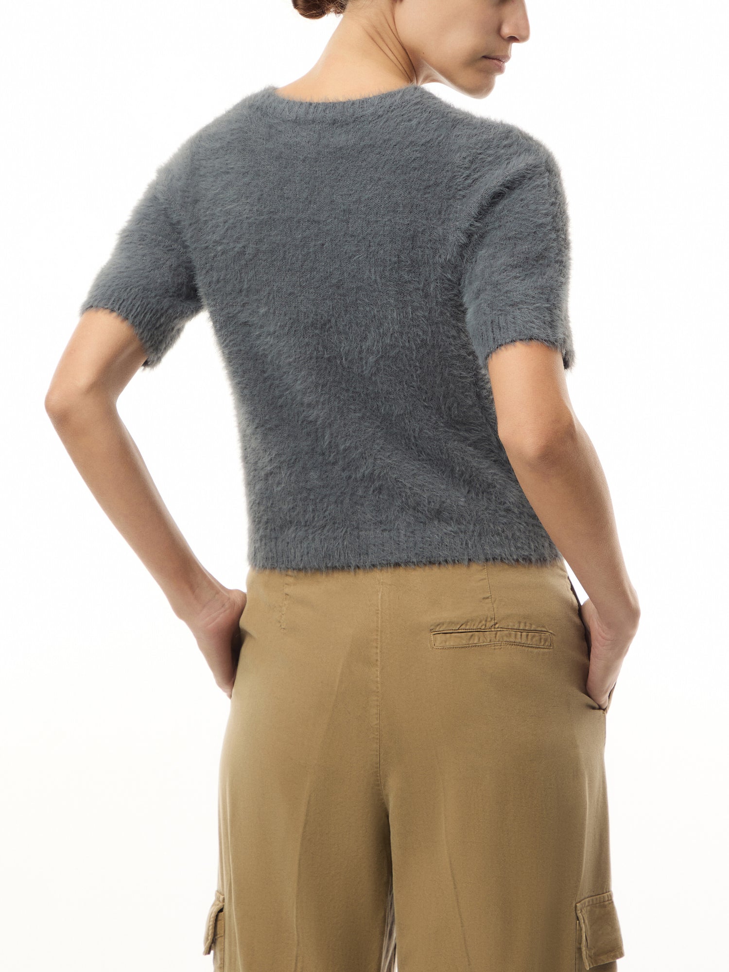 Kelly Cropped Knit T-Shirt