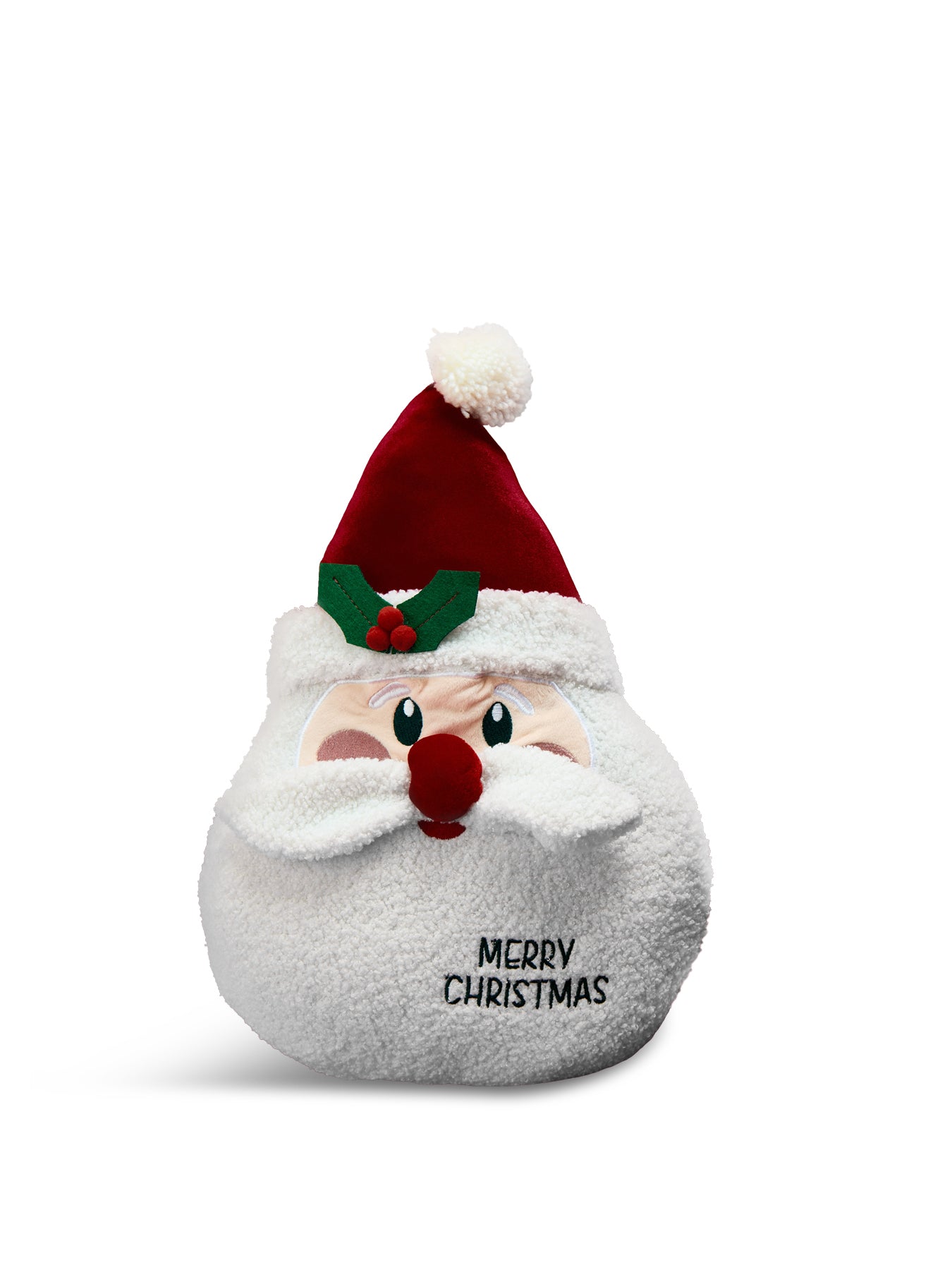 Santa Face Merry Christmas Cushion