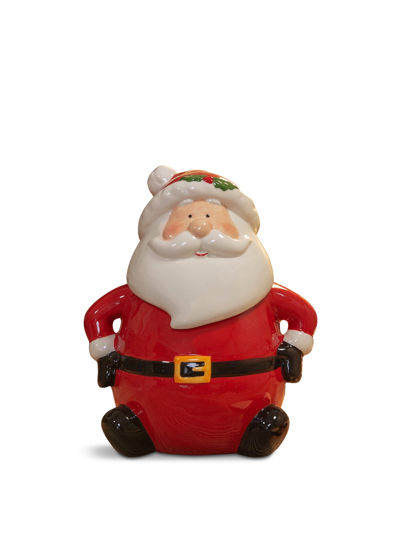 Santa Cookie Jar 26cm Red