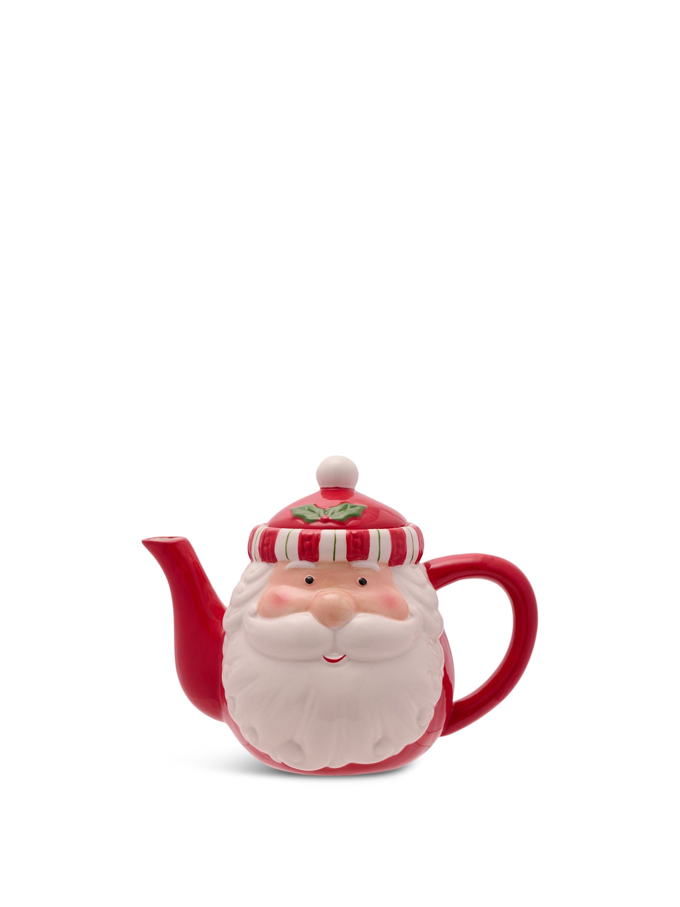 Santa’s Head Shaped Teapot Red
