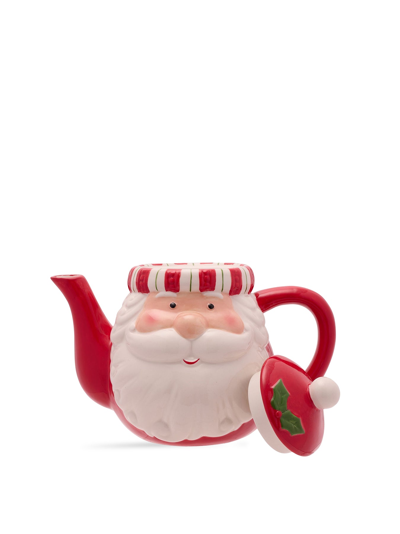 Santa’s Head Shaped Teapot Red