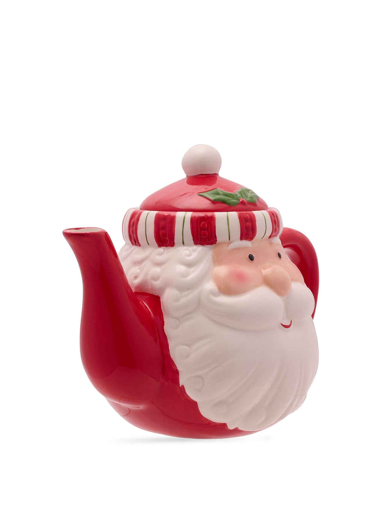 Santa’s Head Shaped Teapot Red