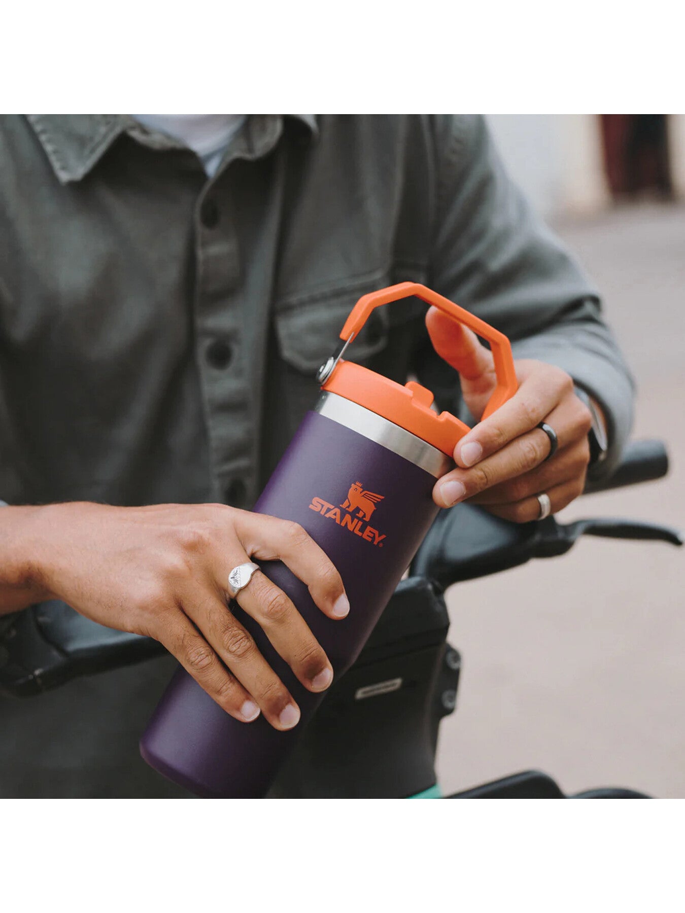 The IceFlow Flip Straw Tumbler
