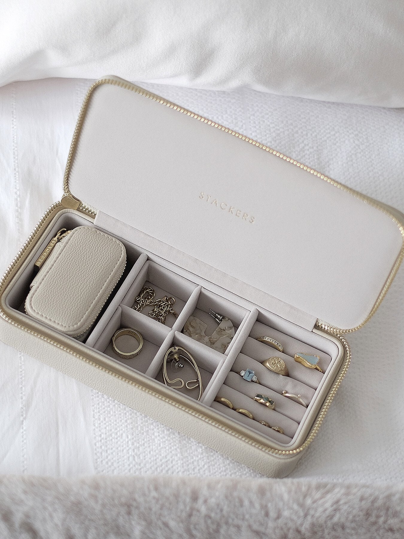 Large Zipped Jewellery Box with Petite
