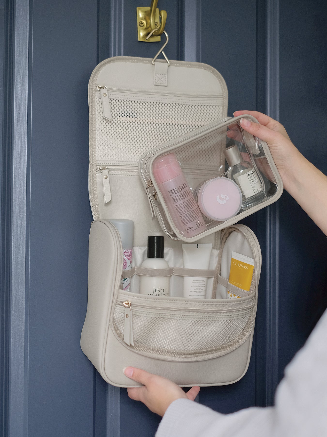 Hanging Wash Bag Large Blush