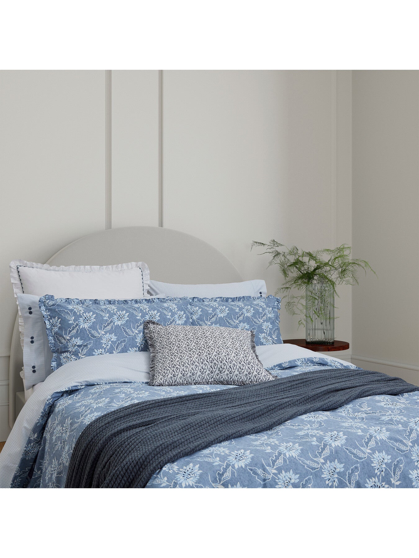 Miya Blue Duvet Cover Set