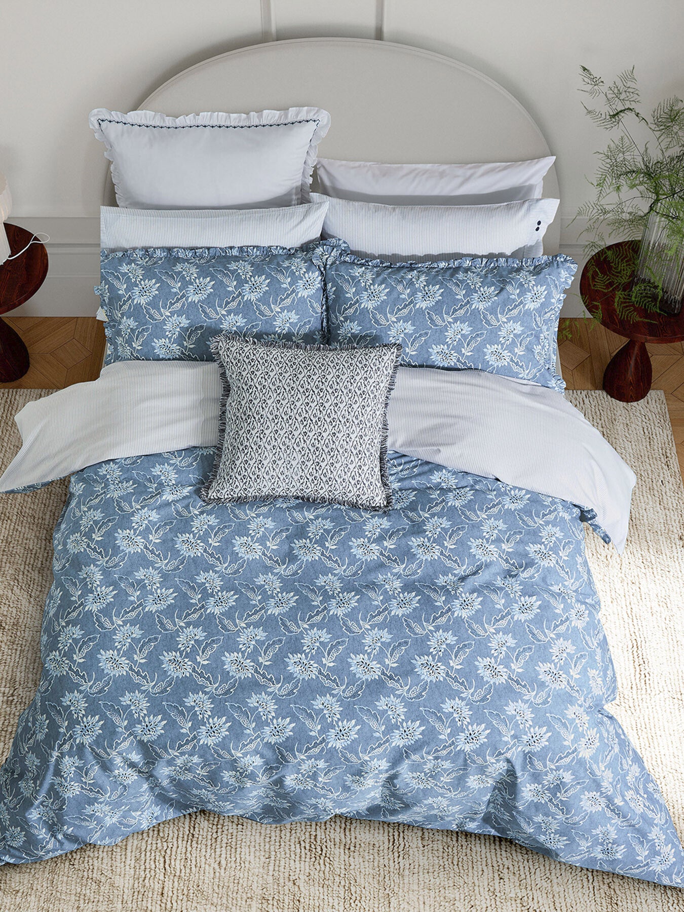 Miya Blue Duvet Cover Set
