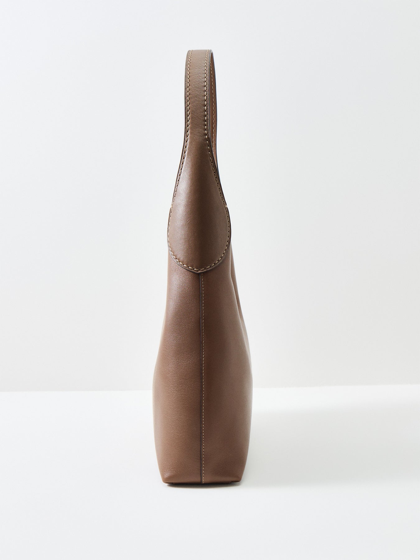 Brooklyn 28 Leather Shoulder Bag Dark Stone