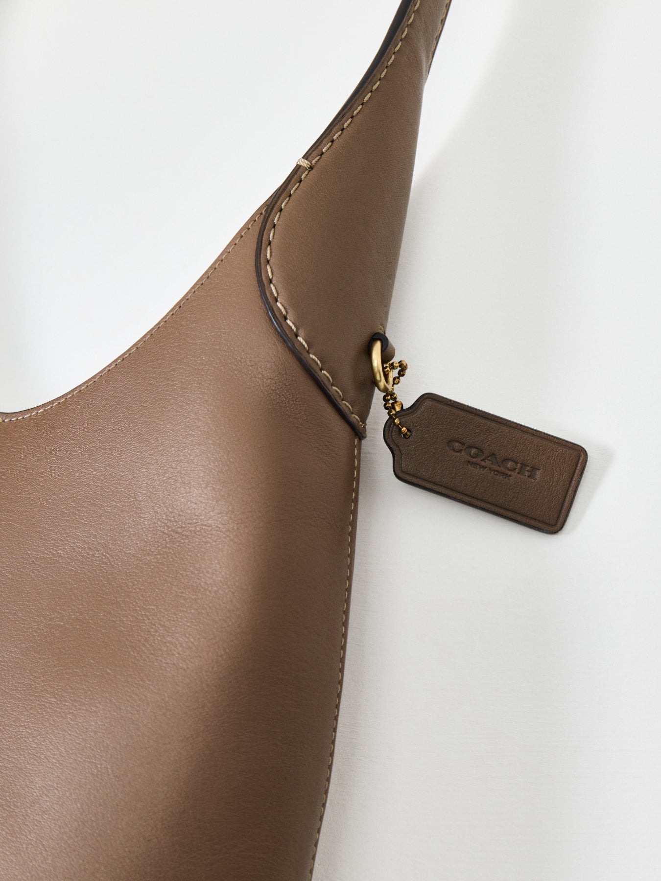 Brooklyn 28 Leather Shoulder Bag Dark Stone