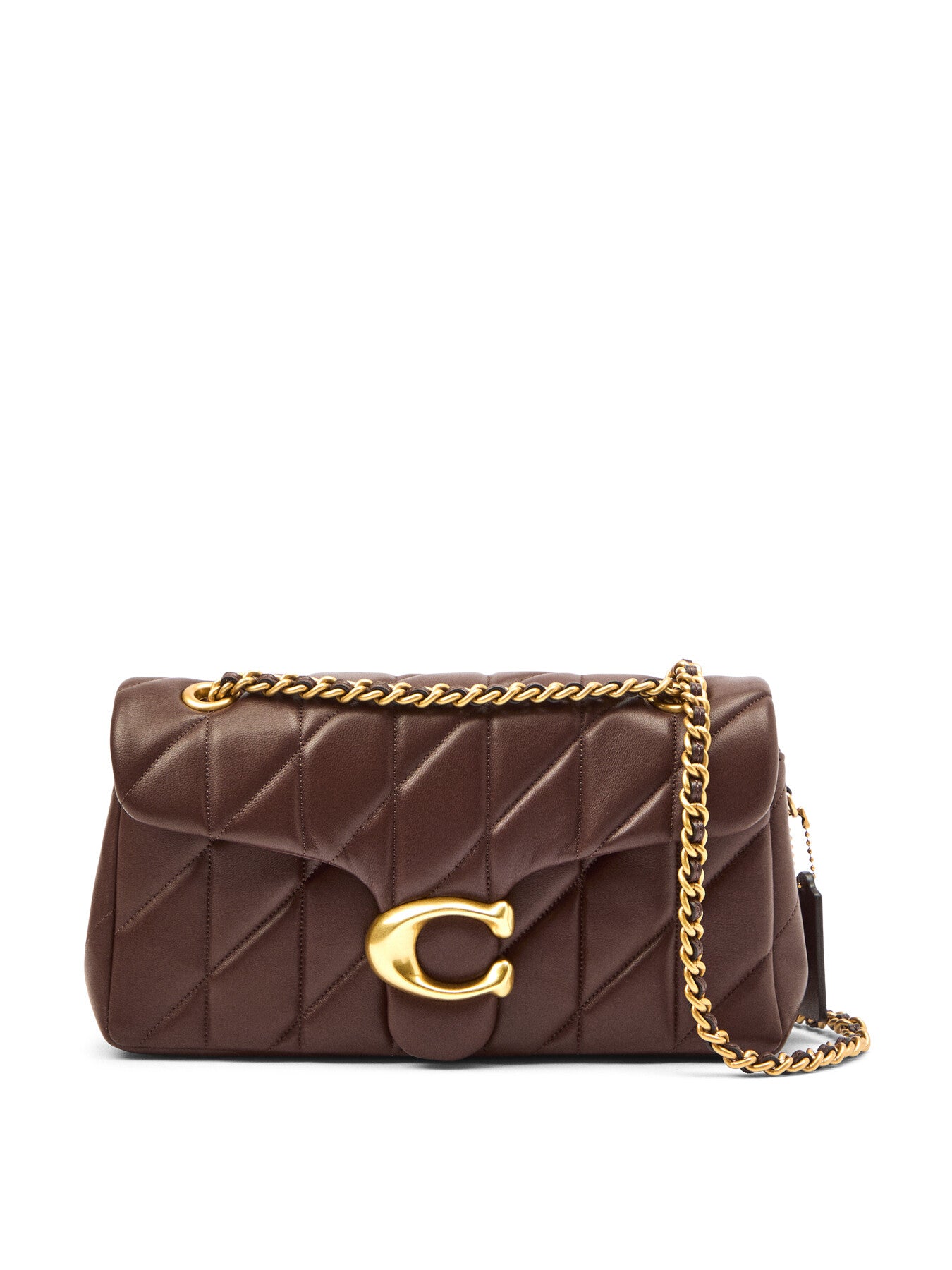 Quilted Tabby 26 Leather Shoulder Bag Maple