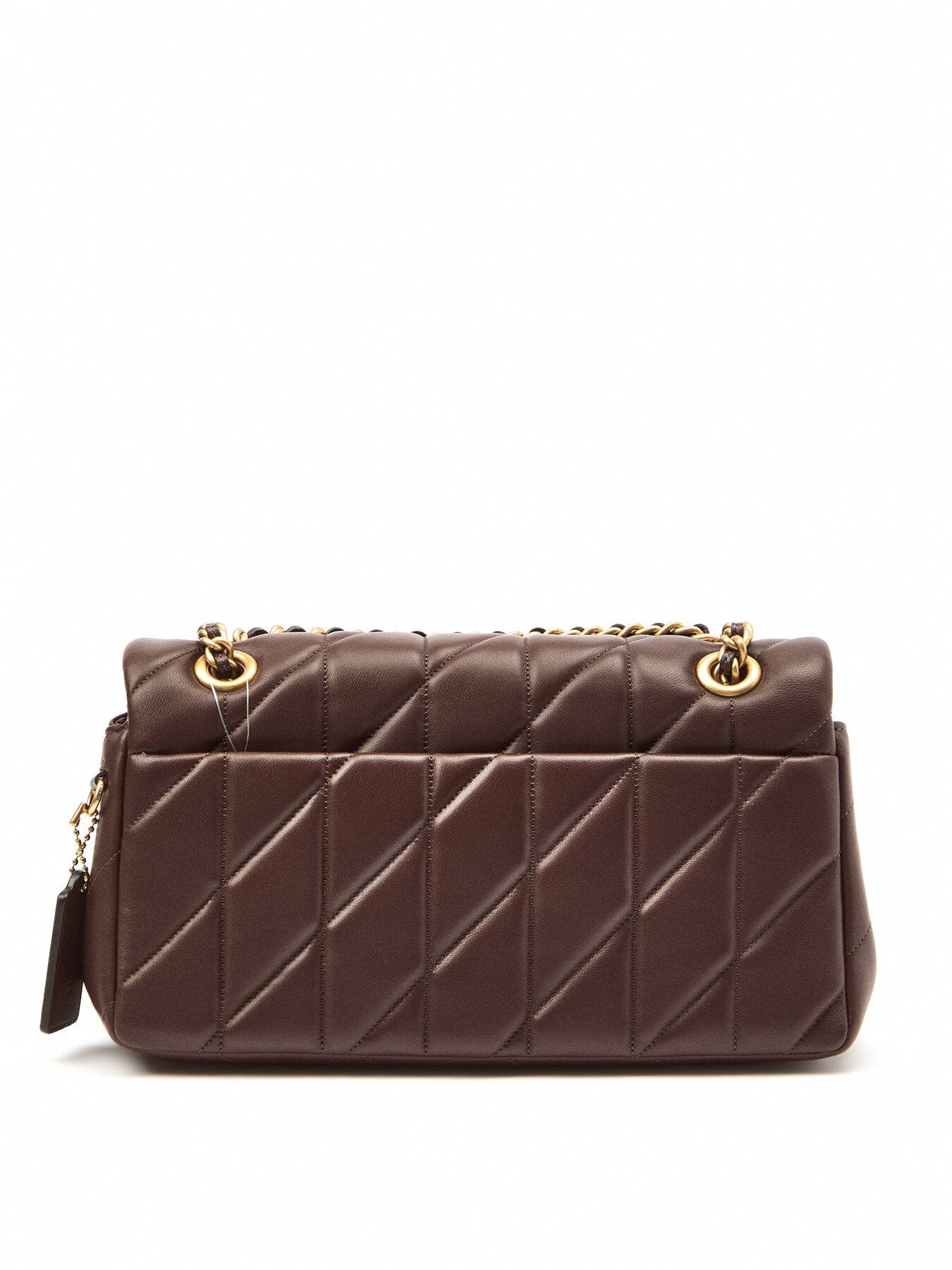 Quilted Tabby 26 Leather Shoulder Bag Maple