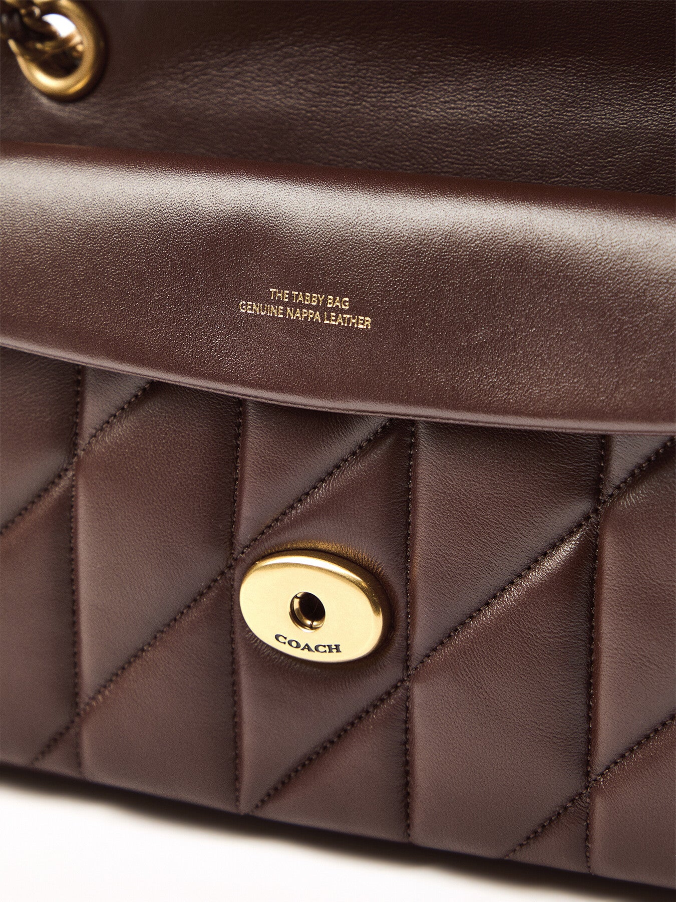 Quilted Tabby 26 Leather Shoulder Bag Maple