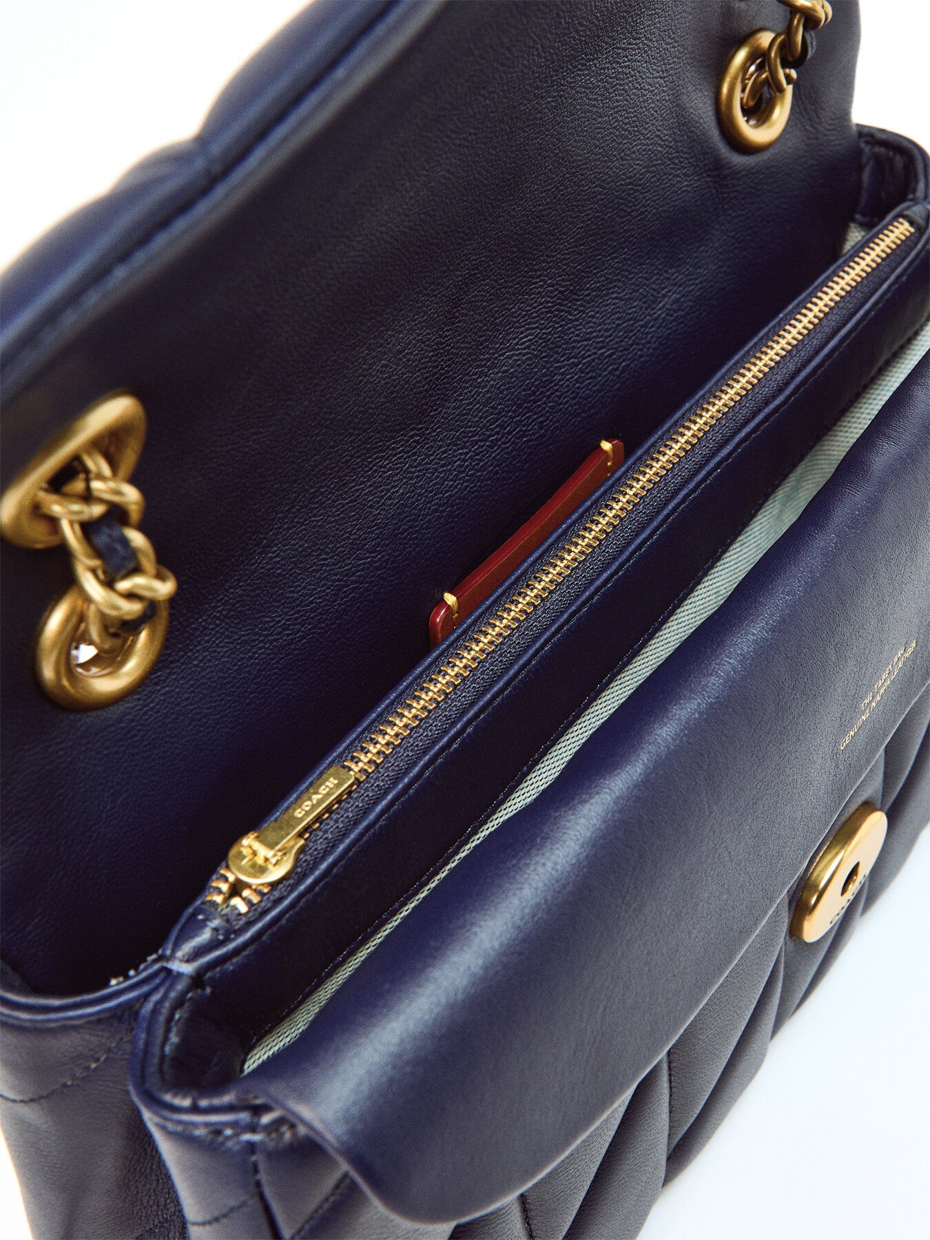 Quilted Tabby Shoulder Bag 26 Dark Navy