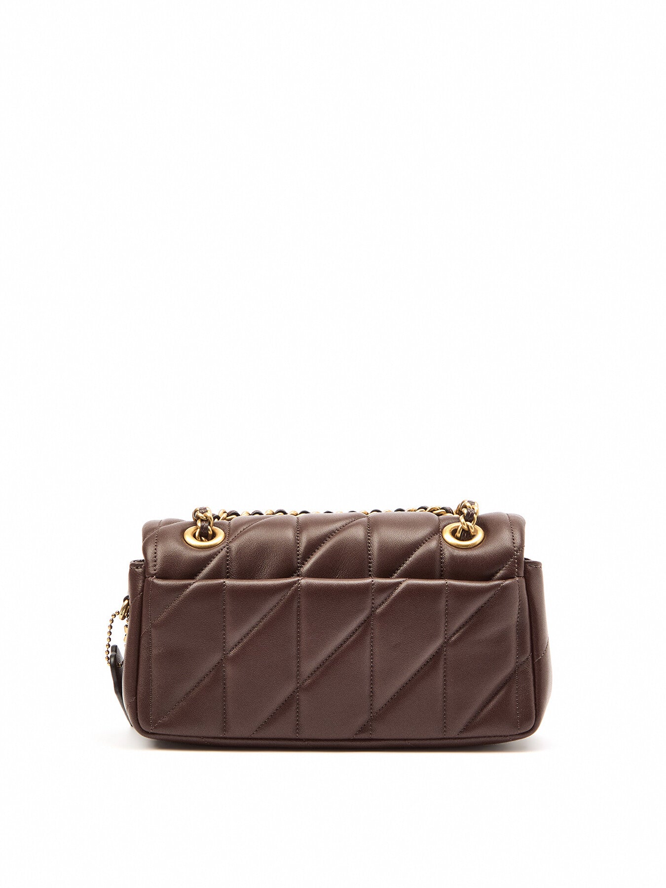 Quilted Tabby Shoulder Leather Bag 20 Maple