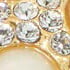 18ct Gold Plated Silver/Crystals/Pearl