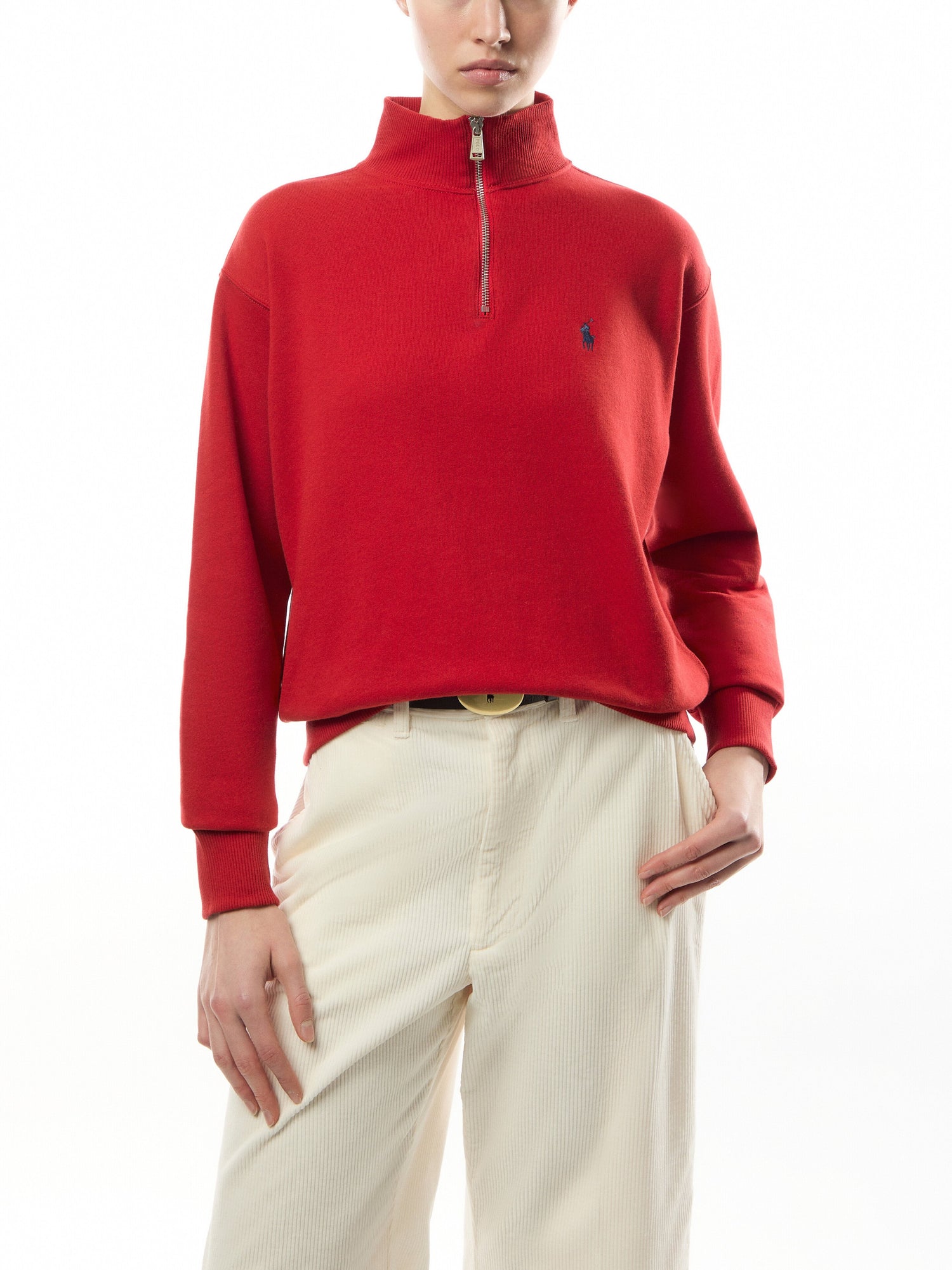 Half Zip Long Sleeve Sweatshirt