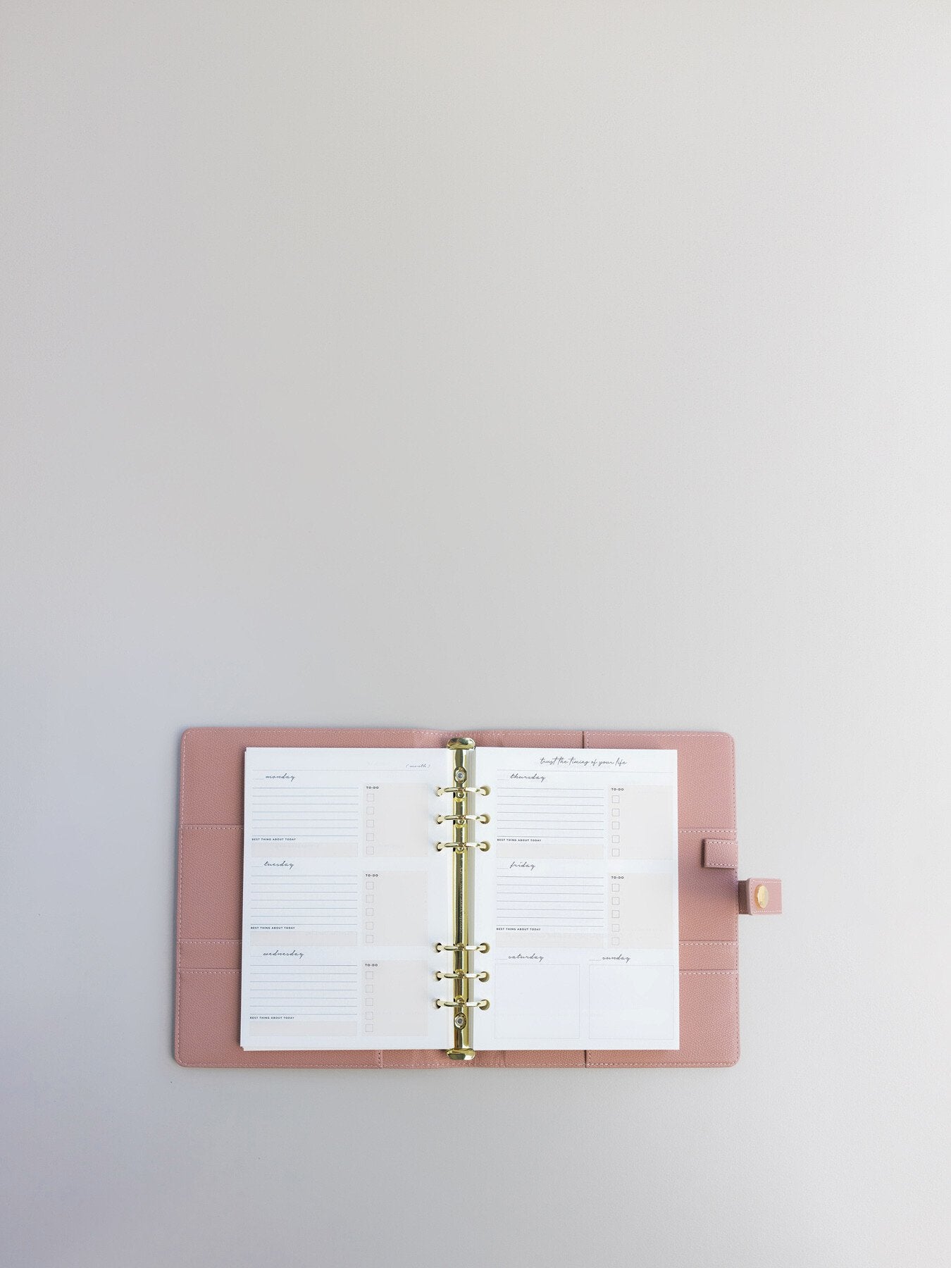 Ring Binder Planner Set - Lifestyle Layout