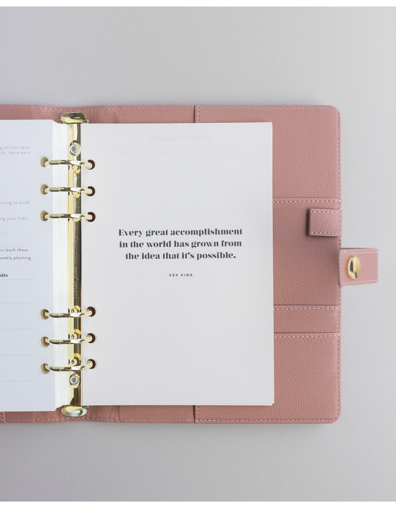 Ring Binder Planner Set - Lifestyle Layout