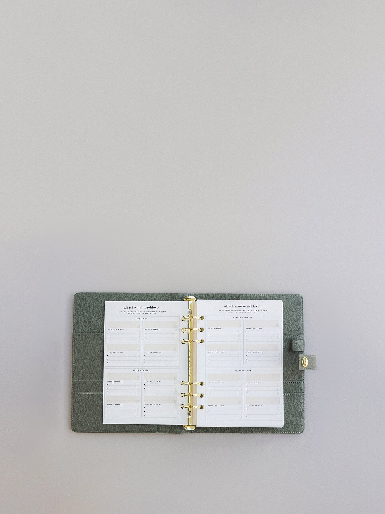 Ring Binder Planner Set - Lifestyle Layout
