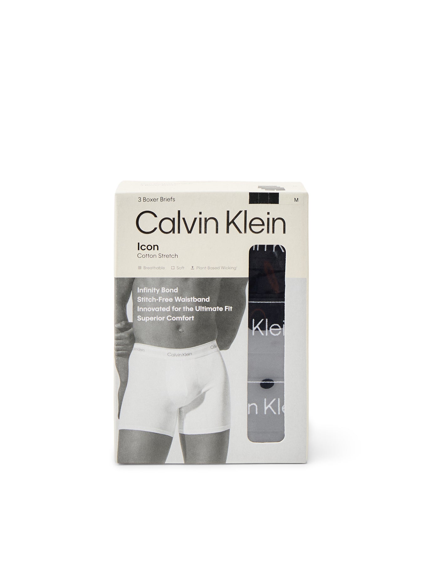 3 Pack Icon Cotton Stretch