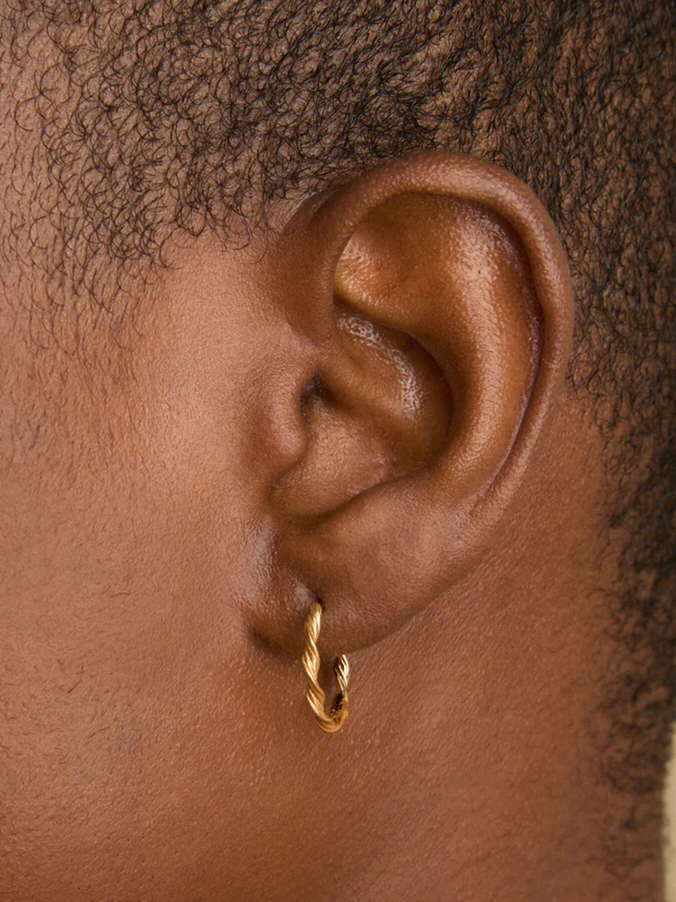 Small Twist Hoop Earrings