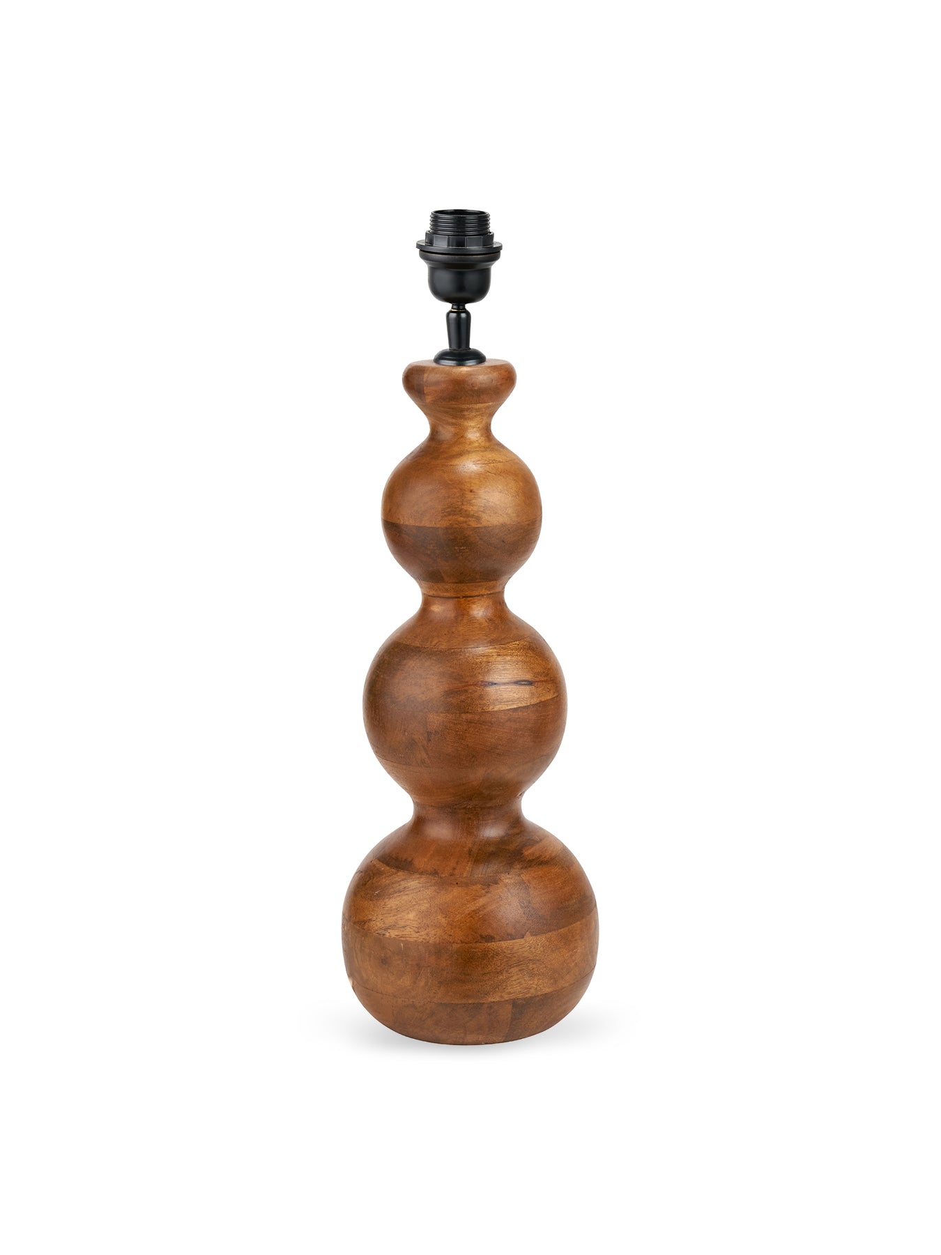 Mango Wood Table Lamp Base Brown