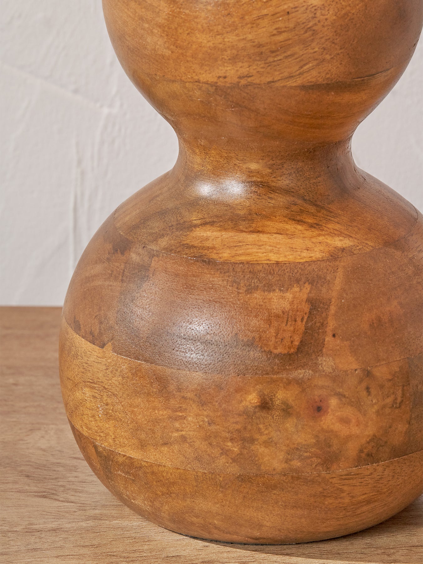 Mango Wood Table Lamp Base Brown