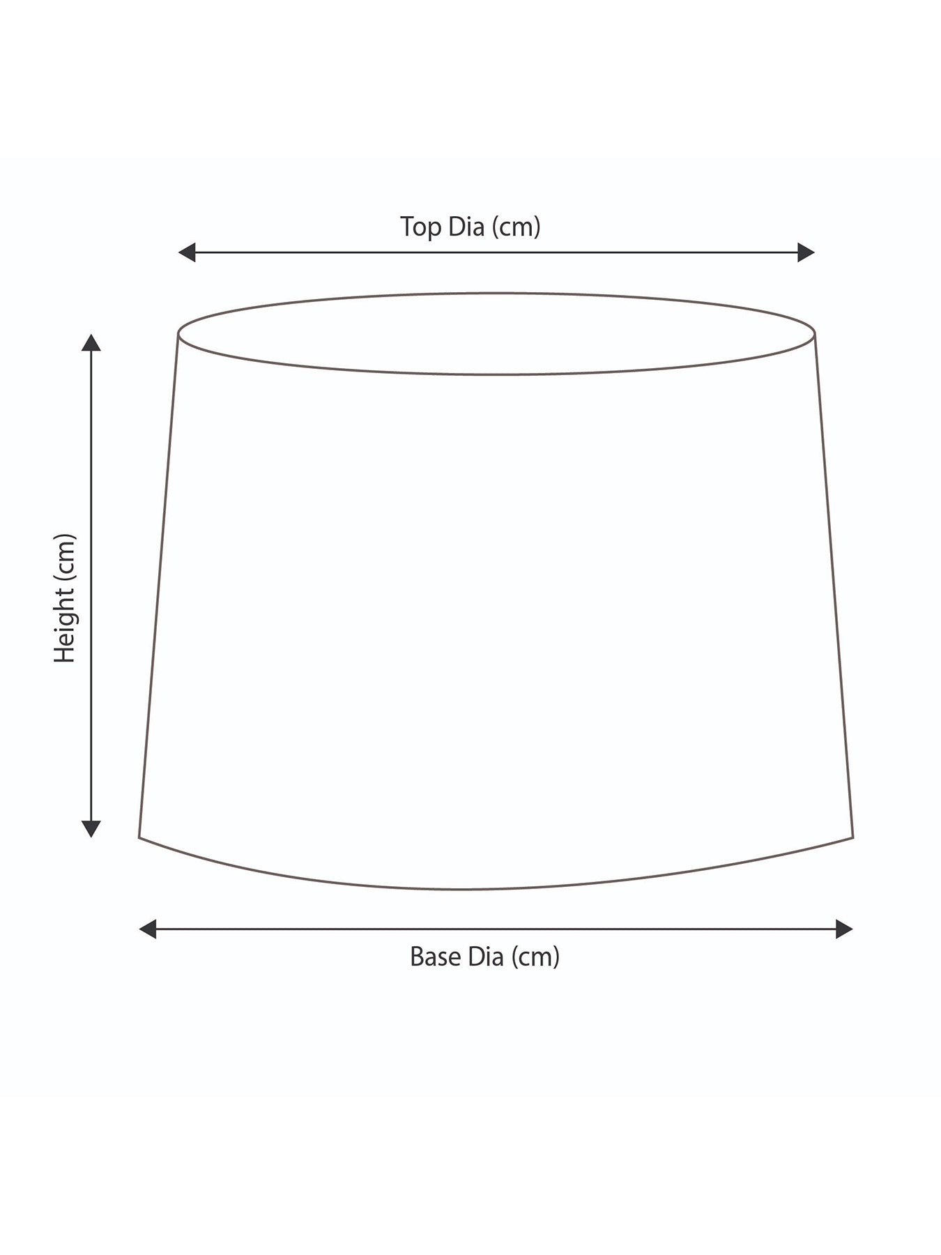 Chevron Mushroom Pleat Shade Blue 35cm