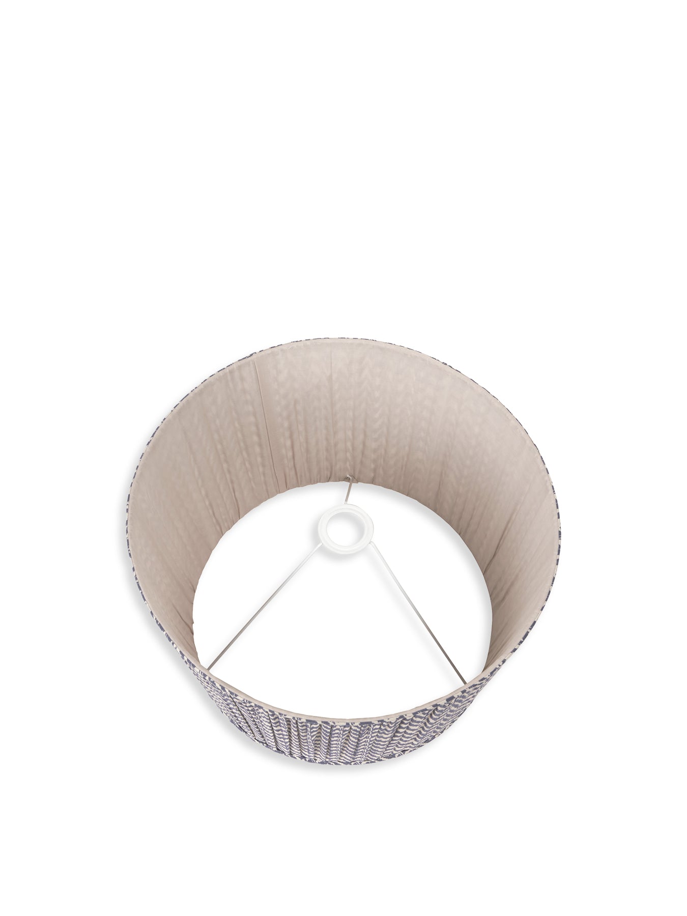Chevron Mushroom Pleat Shade Blue 35cm