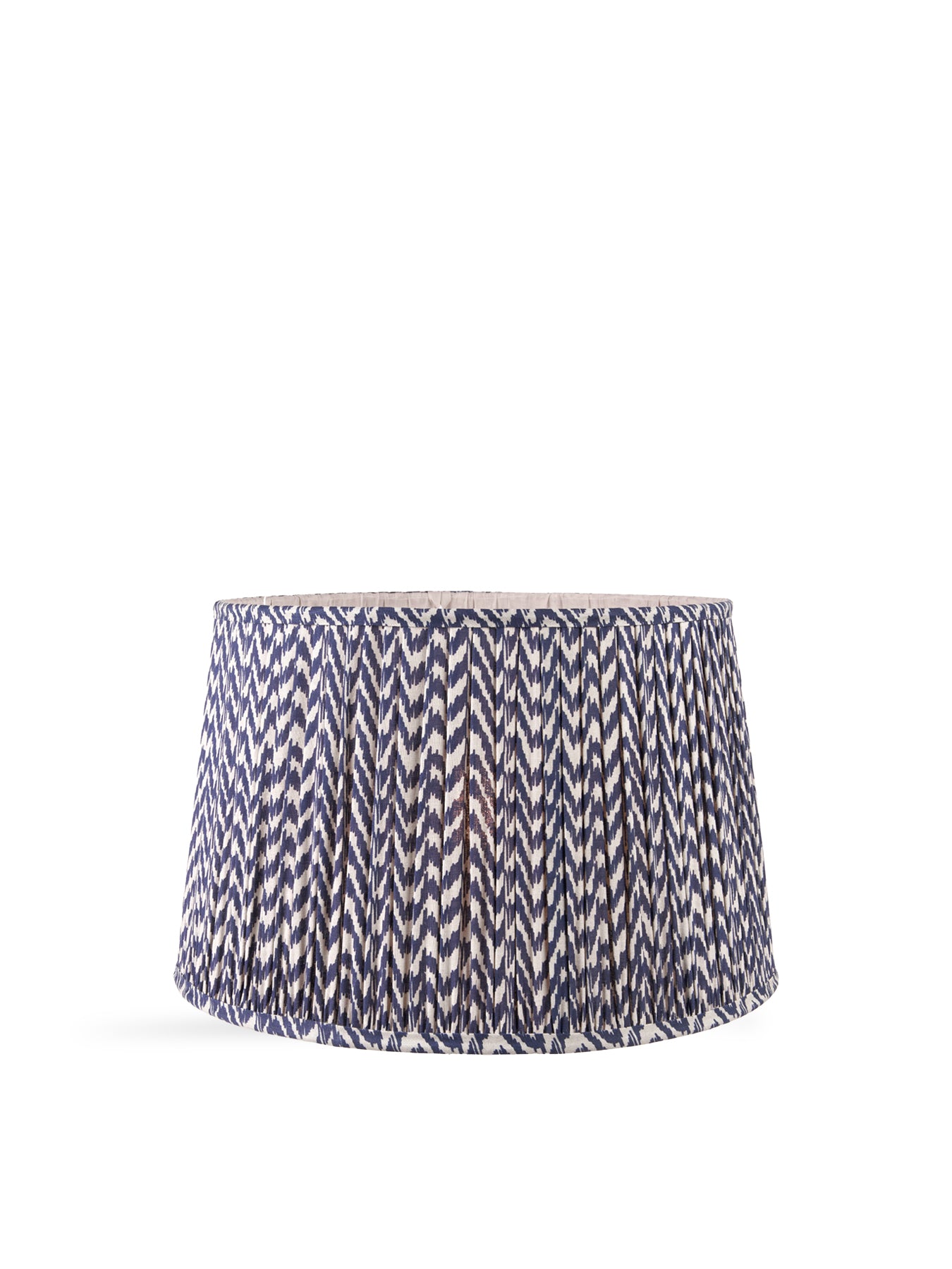 Chevron Mushroom Pleat Shade Blue 40cm
