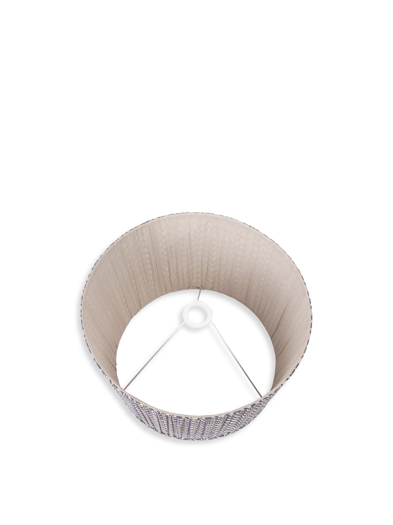 Chevron Mushroom Pleat Shade Blue 40cm