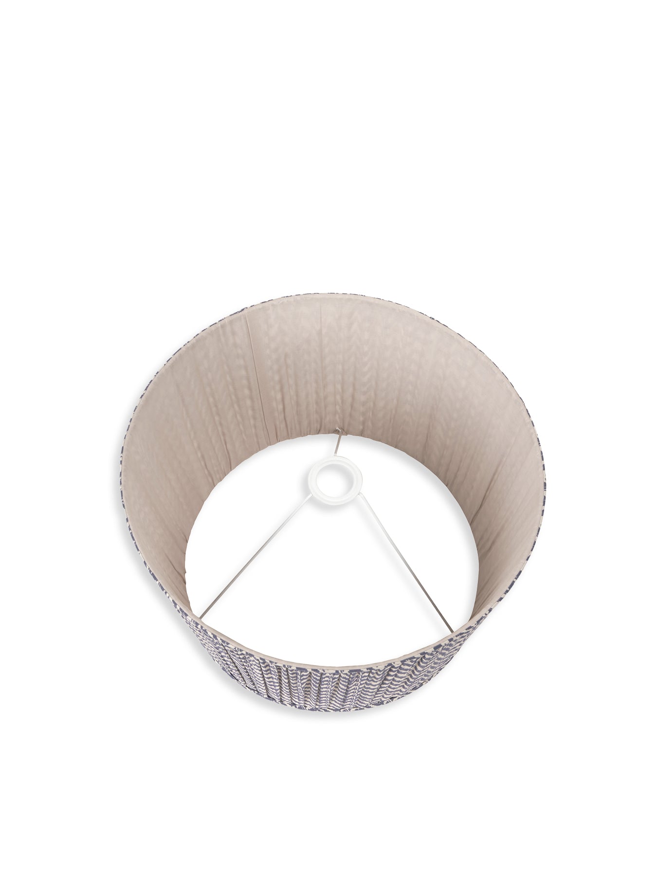 Chevron Mushroom Pleat Shade Blue 50cm