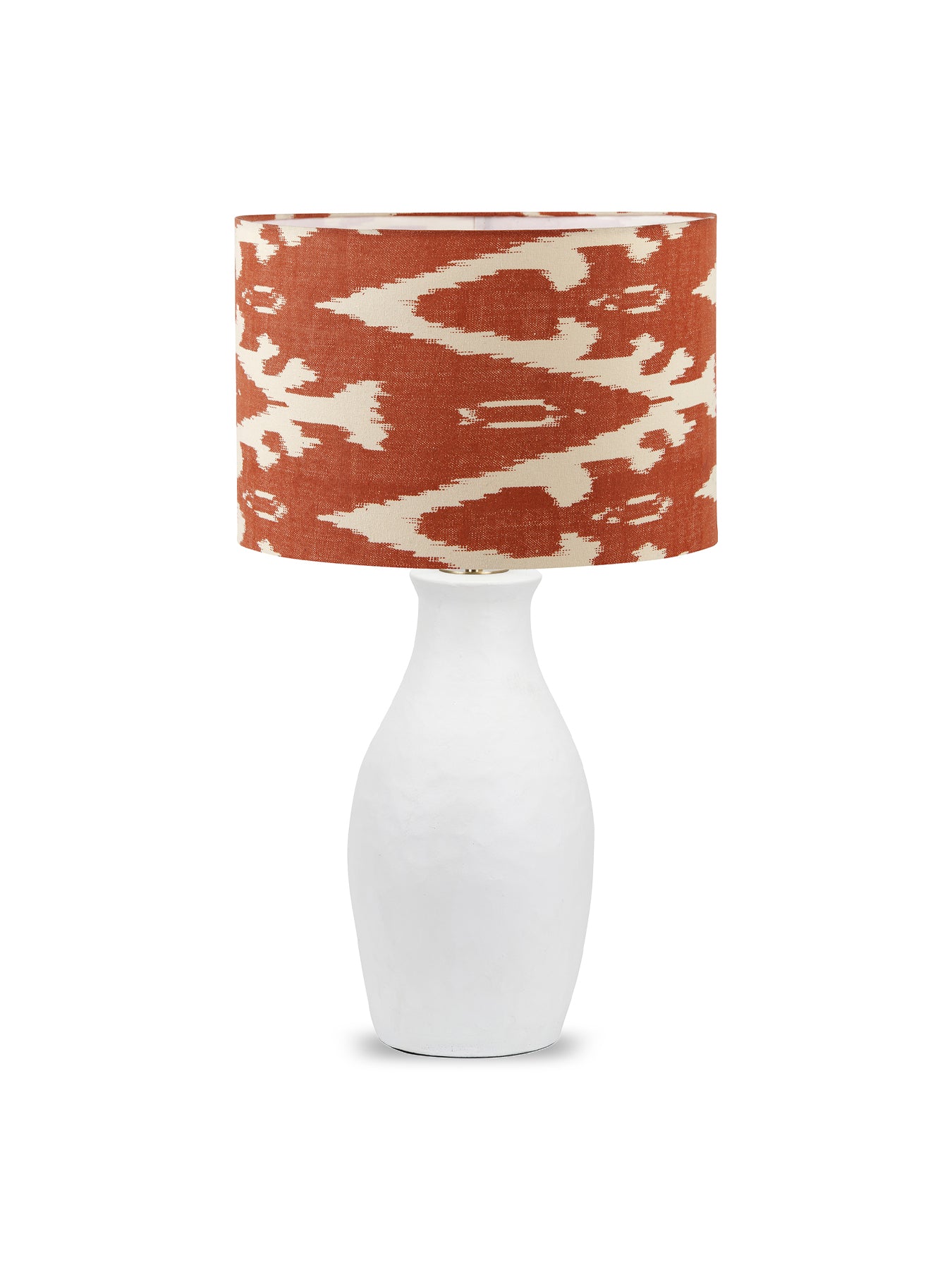 Ikat Cylinder Lamp Shade 40cm Orange