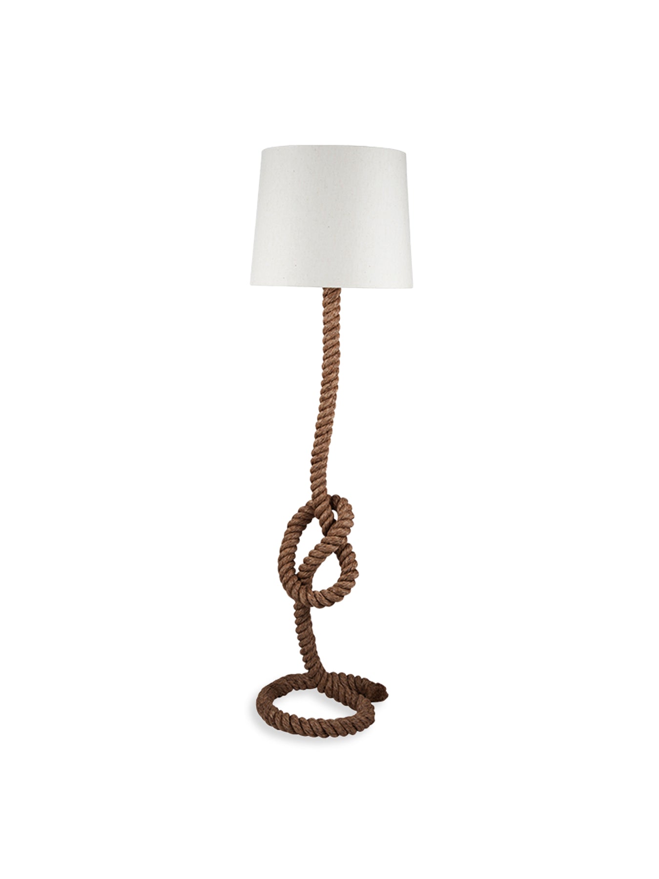 Rope Knot Floor Lamp White