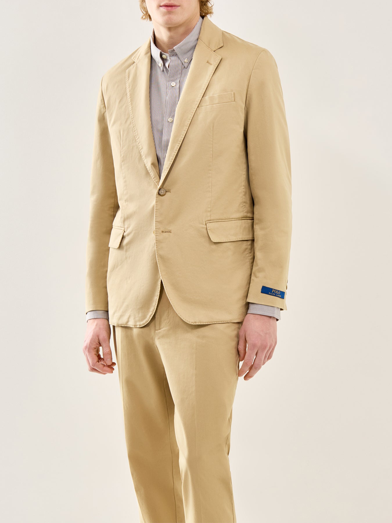 Cotton Stretch Chino Suit Jacket Monument Tan