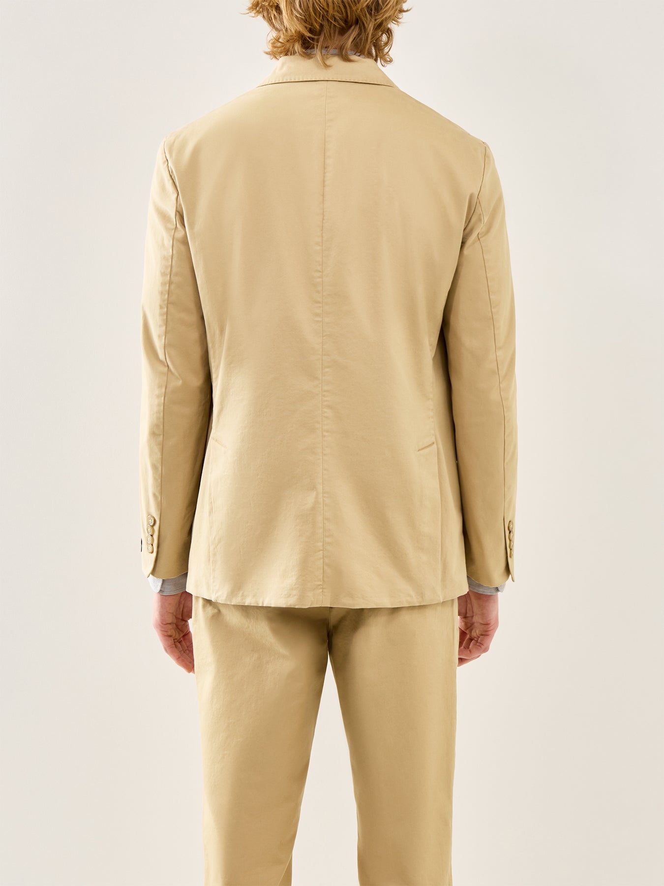 Cotton Stretch Chino Suit Jacket Monument Tan