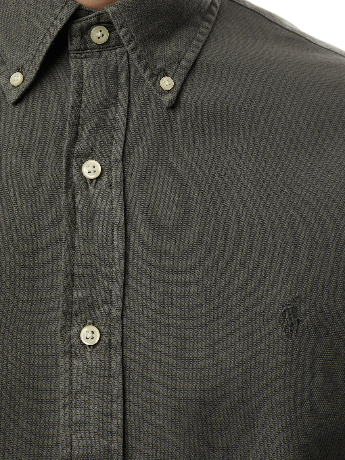 Custom Fit Garment Dyed Dobby Shirt
